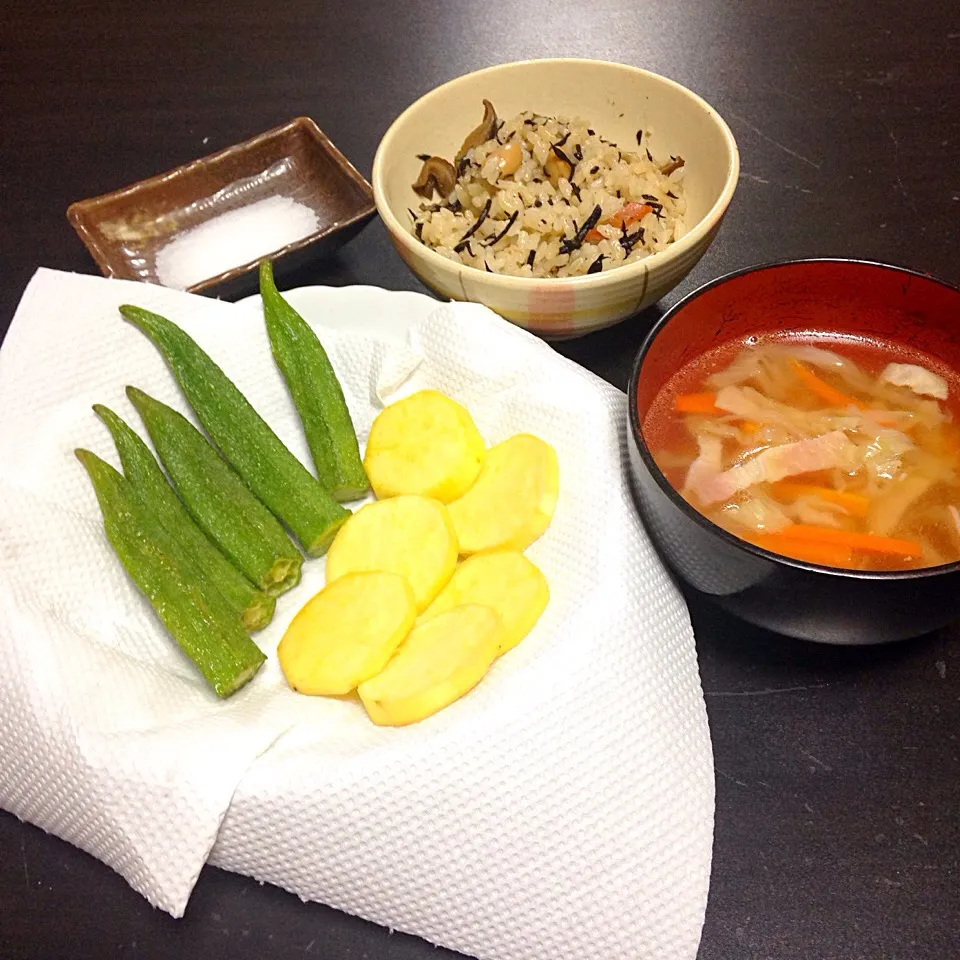 次男と2人だけの晩ご飯☆|ハルカさん