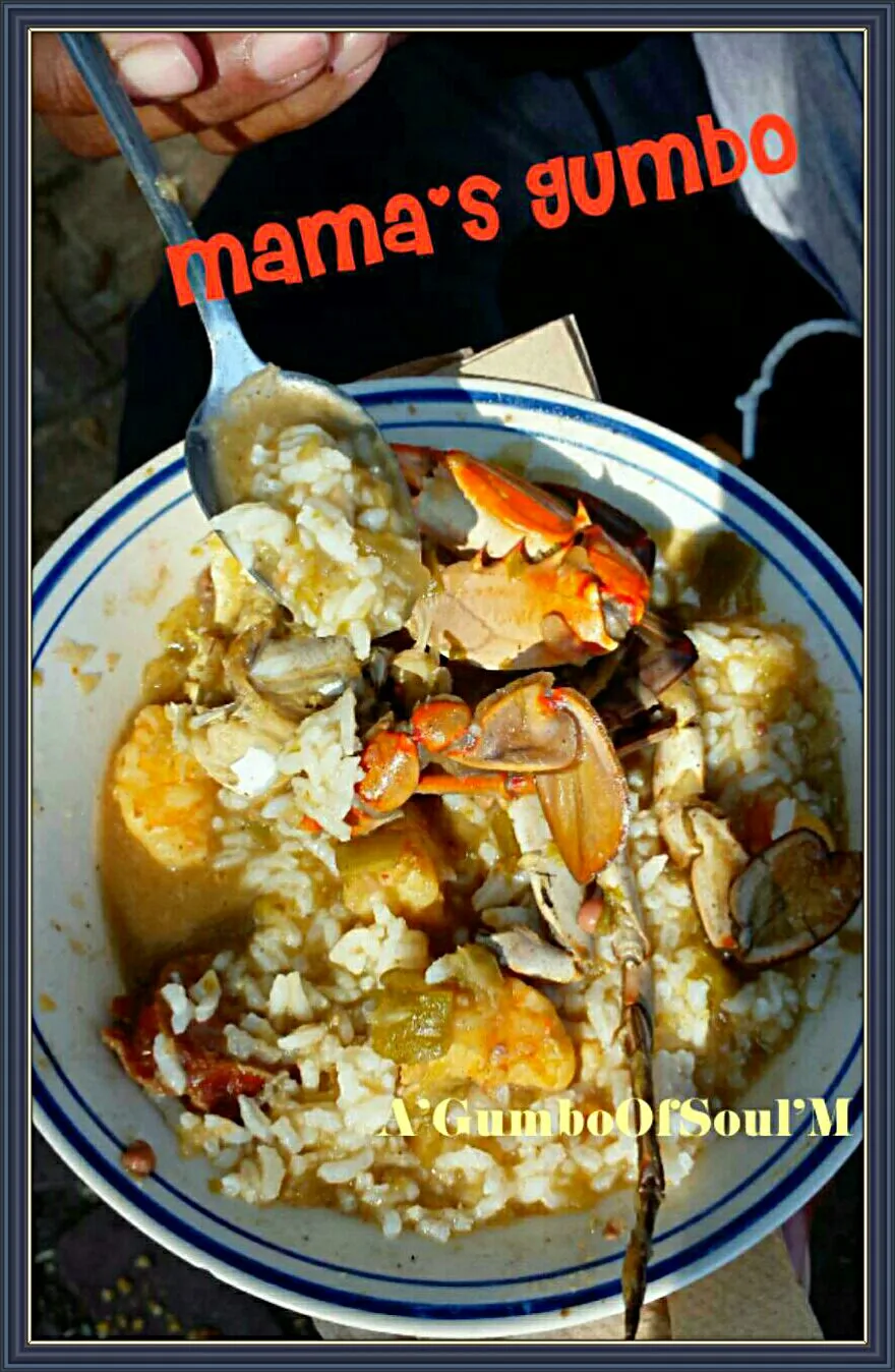 💙💛💙My FAVORITE #COMFORTFOOD of All Times 🎺 💙🎺My Mama's Gumbo🎺💙🎺 This Dish Made Me GumboOfSoul #Seafood #Soup/Stew #Rice We #Eat #Love #Pray 💙💛💙A FAMILY that Eat|Alisha GodsglamGirl Matthewsさん