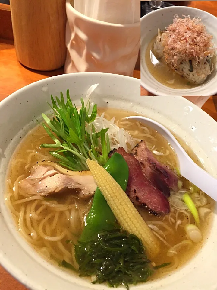 塩ラーメン&焼きおに@ぎょぎょぎょ|たけさん