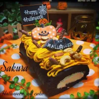 Snapdishの料理写真:🎃ハロウィンブラックロールケーキ🎃