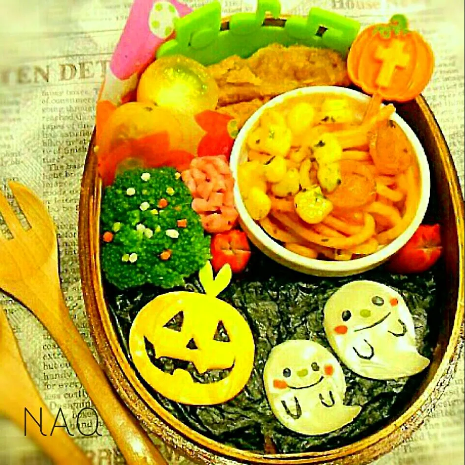 ハロウィンおばけのお弁当|Naoさん