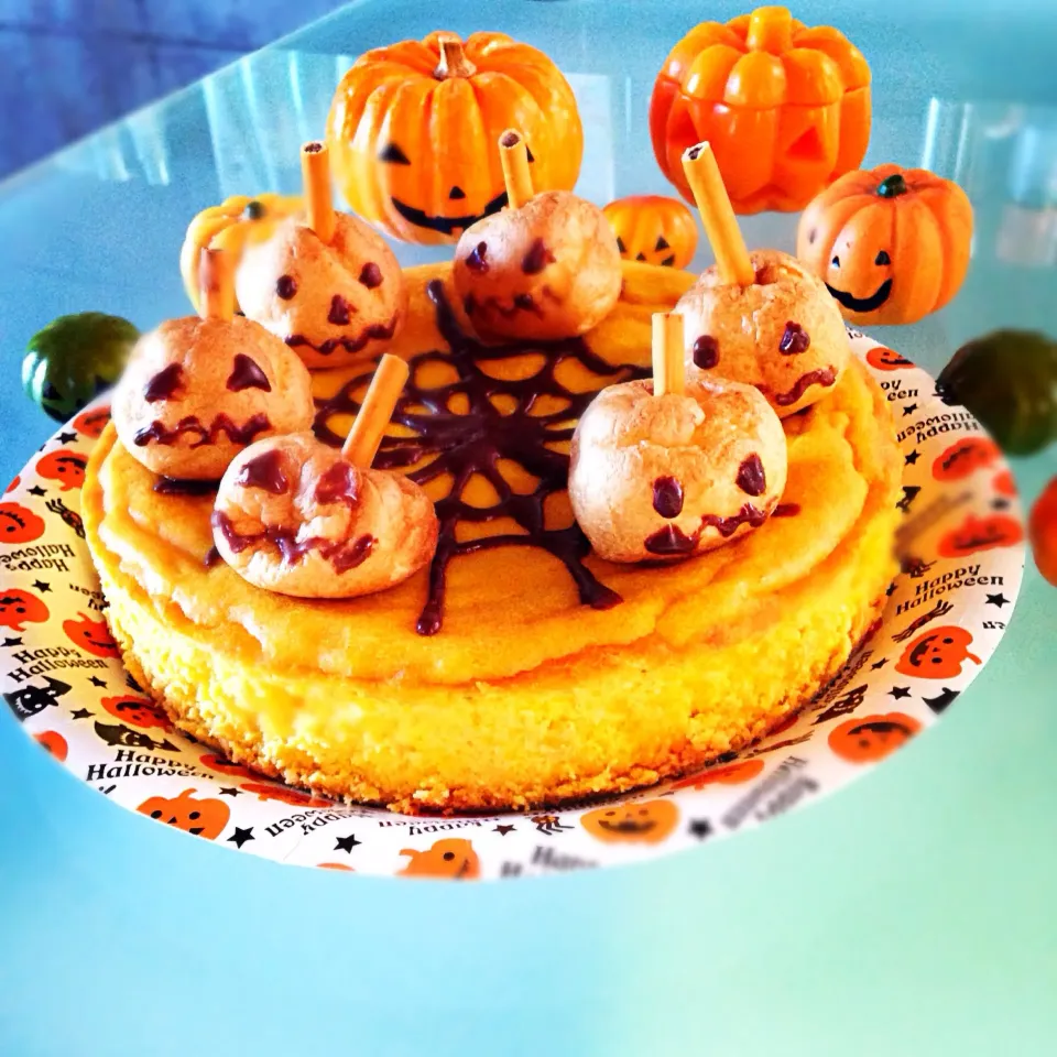 Snapdishの料理写真:かぼちゃのチーズケーキ🎃|ともちゃんさん