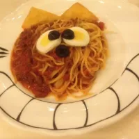 Snapdishの料理写真:チャシャ猫ミートパスタ|リンダさん