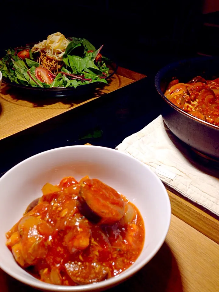 ケイさんの料理 鯖の水煮缶とトマト缶のブイヤベース|いのちゃんさん