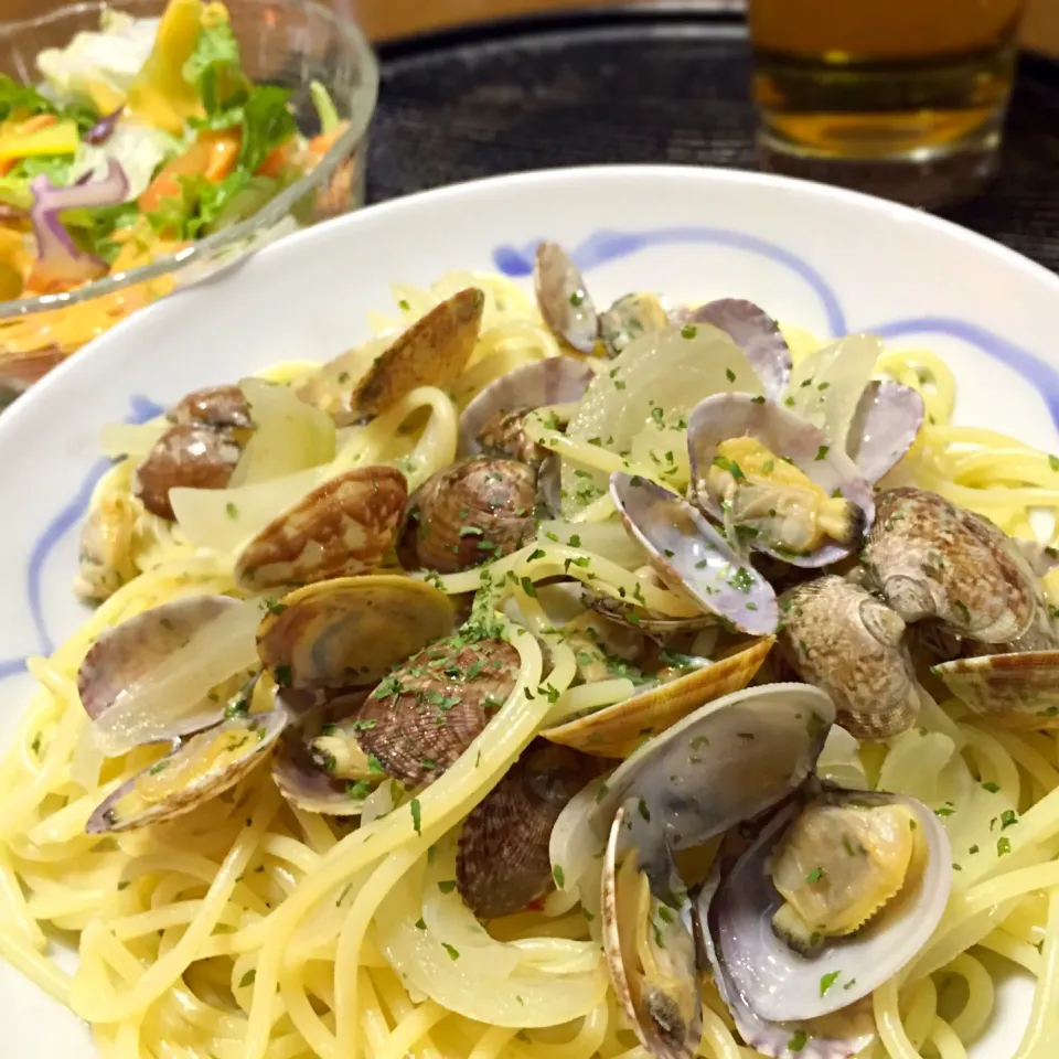 今日の夕飯 スパゲティ ボンゴレ|Kunicomさん