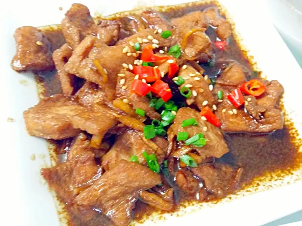 Soya sauce sliced ginger pork|🌷lynnlicious🌷さん