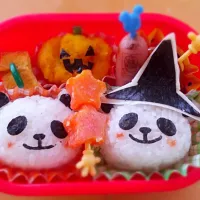 今日のお弁当#ハロウィン #パンダ|鶴子さん