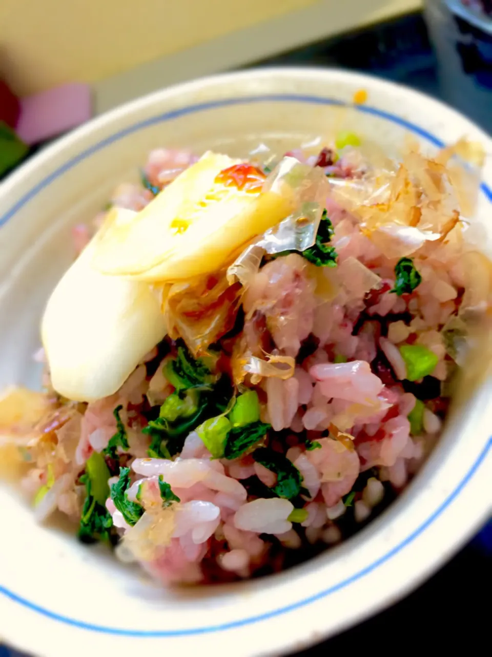 黒米入りご飯のカブ菜飯|和さん