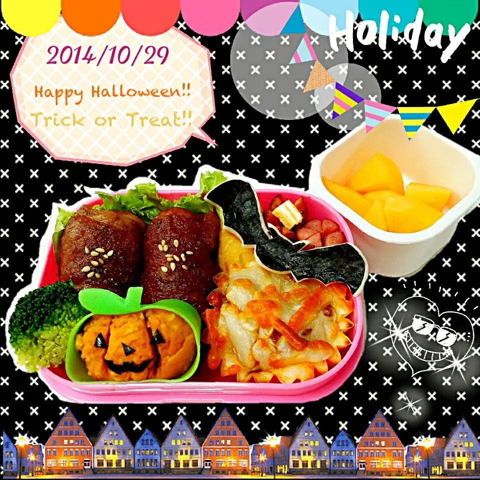 2014/10/29 ハロウィン月間弁当|千穂さん