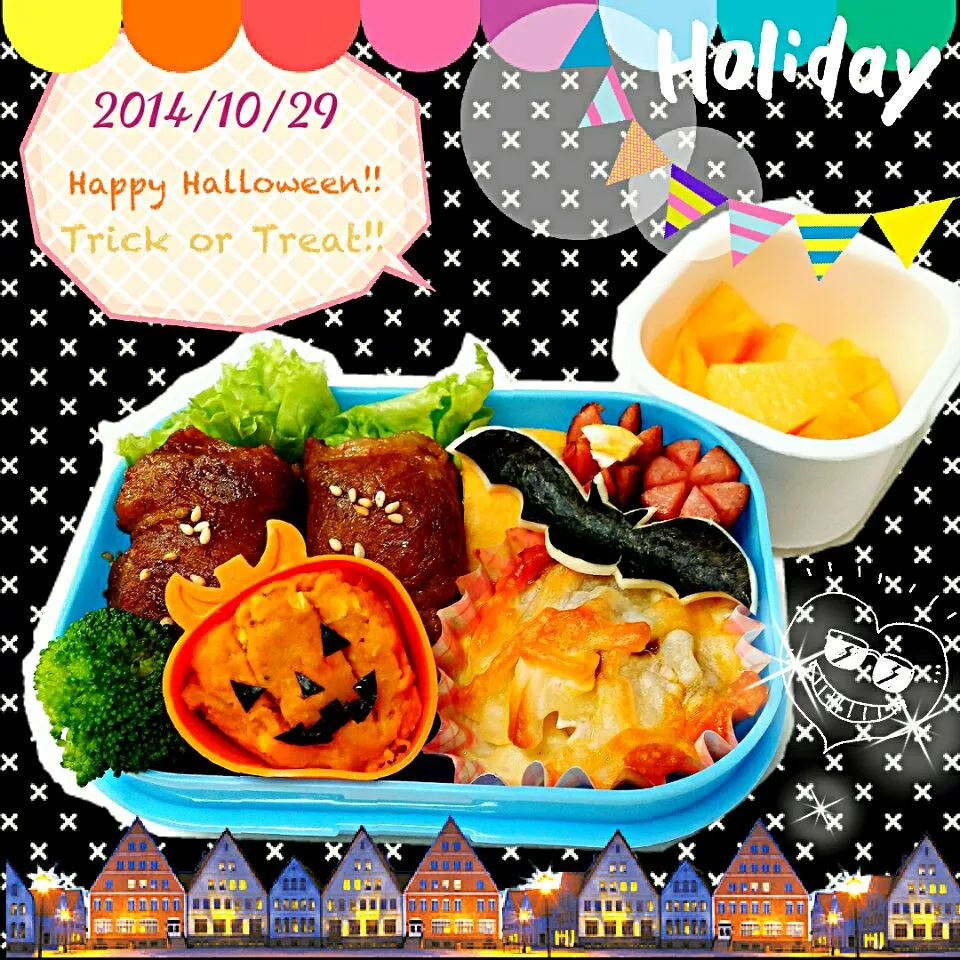 2014/10/29 ハロウィン月間弁当|千穂さん