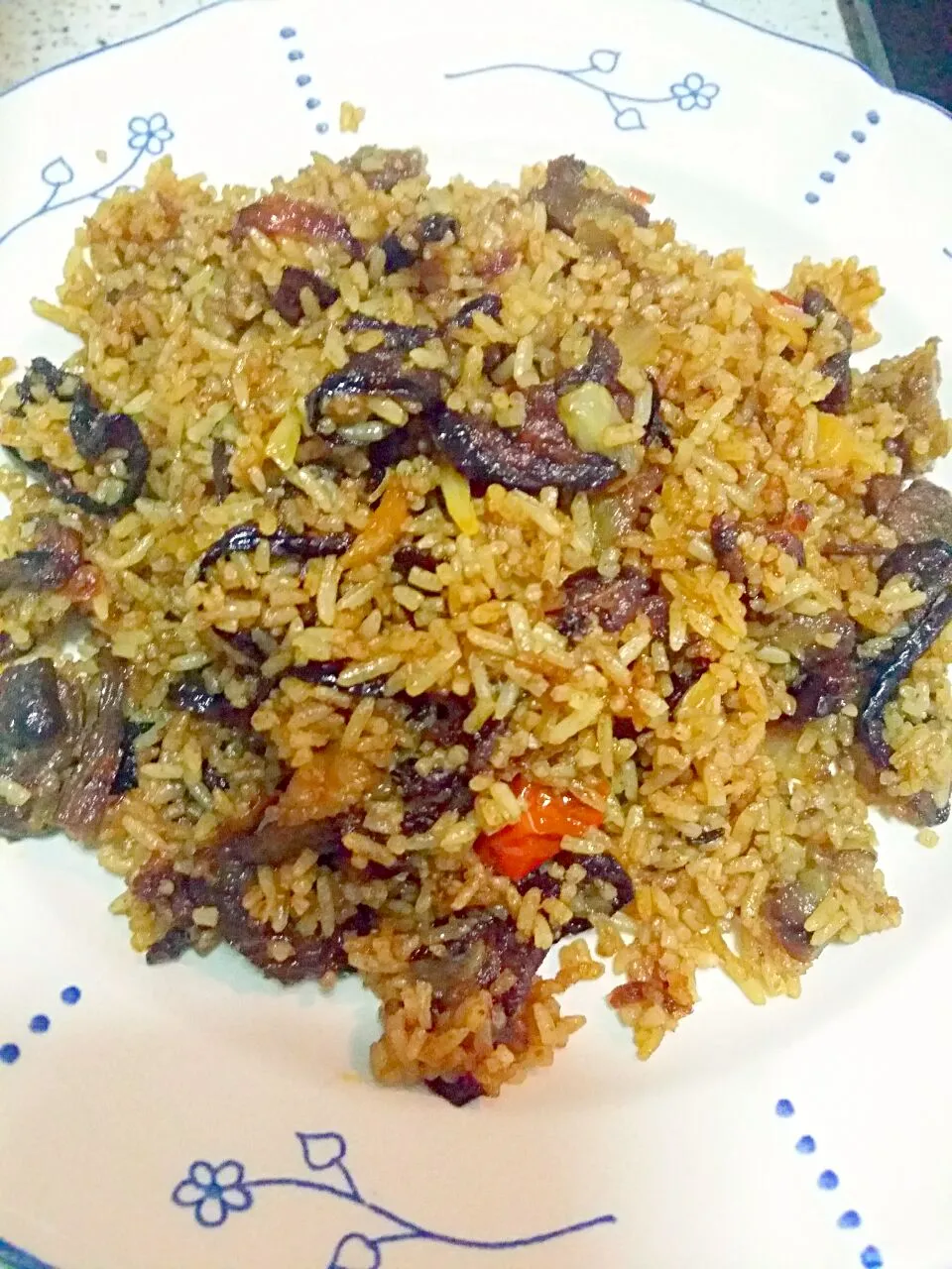 fried rice+mutton+dry eggplant|Cinta Adiaelidaさん