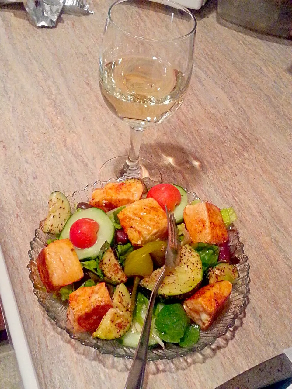 sauteed salmon salad|Byron Thomasさん