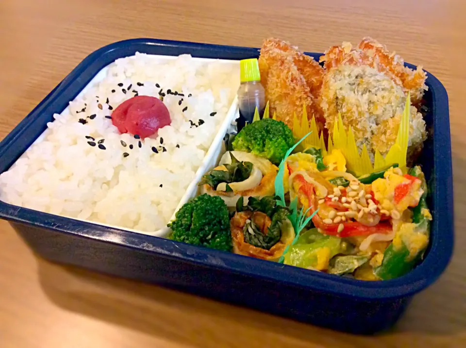 Snapdishの料理写真:ハムカツ弁当|のぞみさん