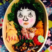 Snapdishの料理写真:娘のお弁当 朱美ちゃん？