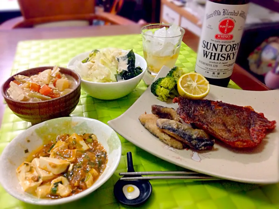 鰈唐揚げ＆秋刀魚竜田揚げ🐟|マニラ男さん