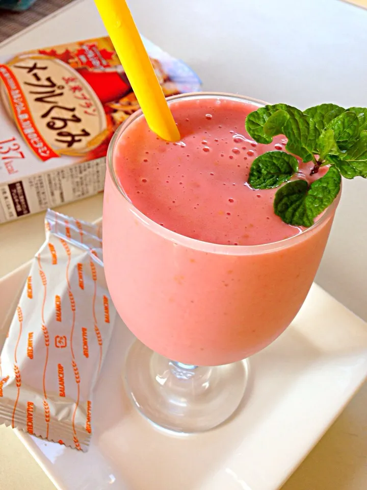 Framboise banana smoothie|viviさん