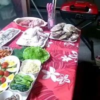 Snapdishの料理写真:自宅ベランダにてＢＢＱ|maharo-pecoさん