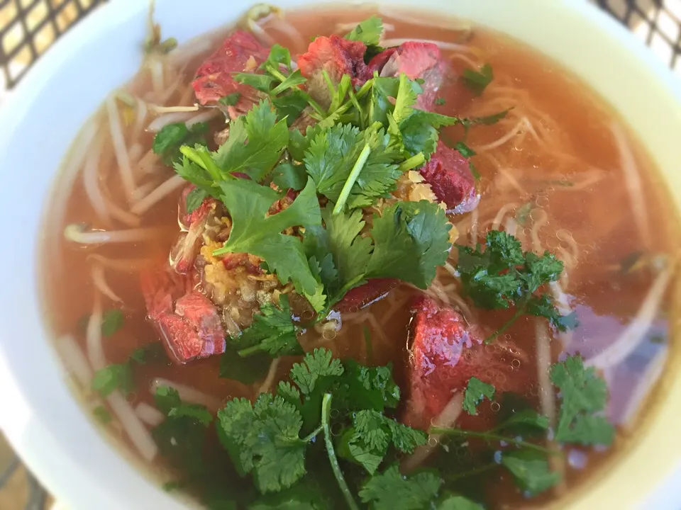 Snapdishの料理写真:Thai Noodle Soup with pork|Natsuko Bayさん