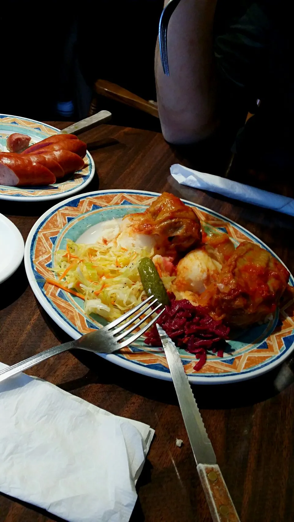 Cabbage rolls, polish sausage and hot mustard.|Danvee kwokさん