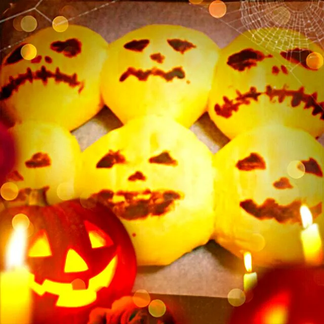 Snapdishの料理写真:かぼちゃのちぎりパン　#Halloween|うたかた。さん