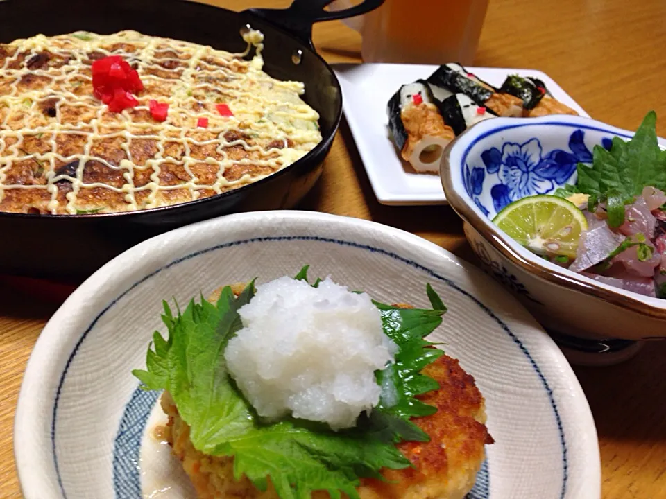 必殺つくフォト返し（笑）咲きちゃんさんの料理 おろしそおからバーグ❤️ぽんテリソースで❤️|川上千尋さん