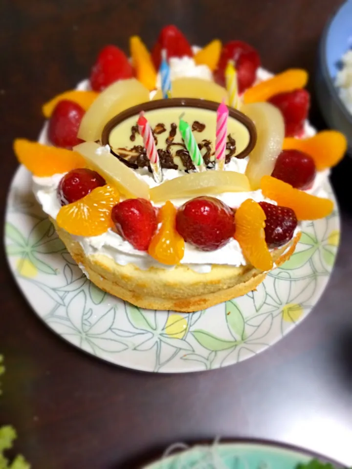 パパのお誕生日ケーキ❤️|めぐりんさん