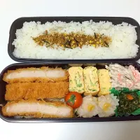 Snapdishの料理写真:とんかつ弁当⭐️|Michiko  Arakiさん