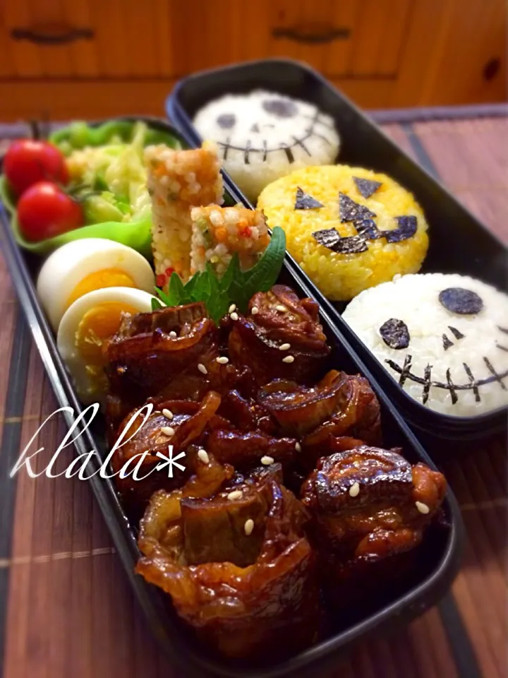 少しハロウィンを感じるお弁当🎃10/31|くららさん