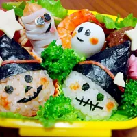 ハロウィン弁当♪今日はみかん狩りだけどね(^^;