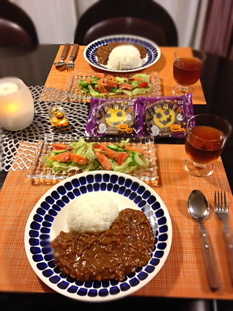 カレーでハロウィン(^○^)|青い空さん