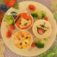 Snapdishの料理写真:妖怪ウォッチハロウィン寿司カップ