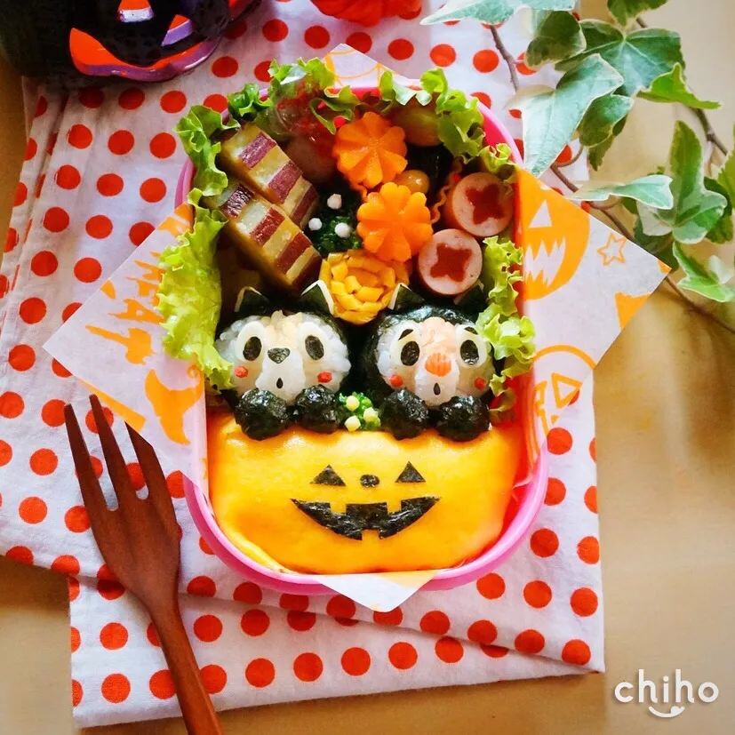 Snapdishの料理写真:ハロウィン弁当★チップ&デール♡|chihoさん