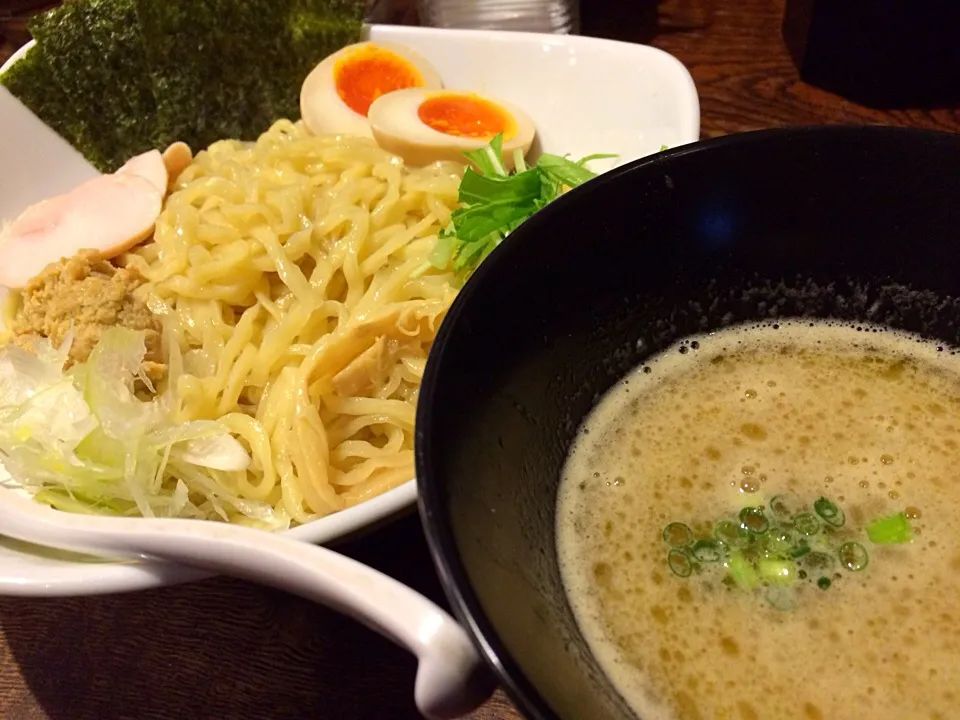 特製濃厚鶏骨醤油つけそば 中 濃いめ|tecklさん