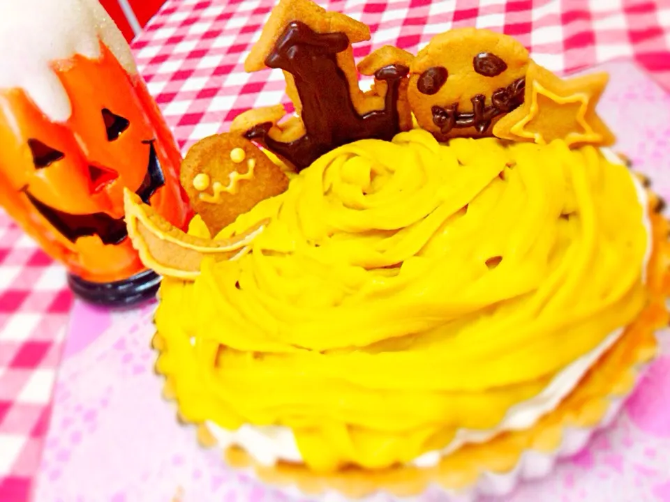 Halloween cake''パンプキンモンブラン|ちるのさん