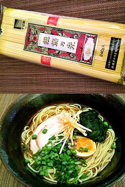 Snapdishの料理写真:揖保の糸 手延べ中華麺|hisoka7さん