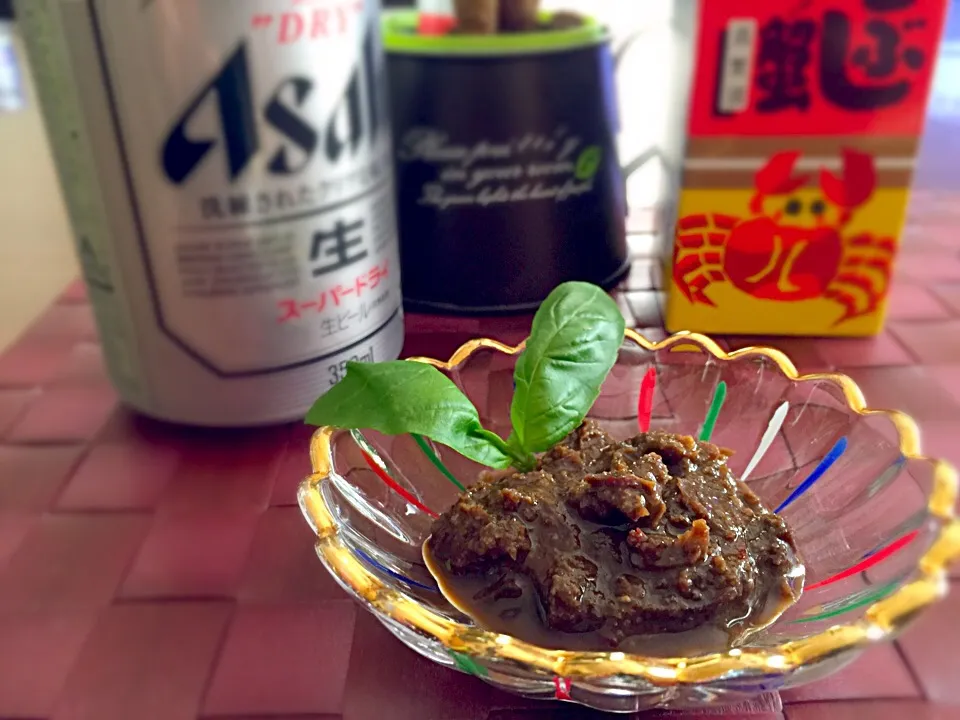 Snapdishの料理写真:九州⭐️佐賀名産「真がに漬♪ この塩辛さは🍺🍶に合いますな〜！😋」|TETSU♪😋さん