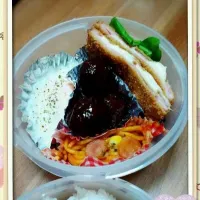 Snapdishの料理写真:ダンナのお弁当☆|はこママさん