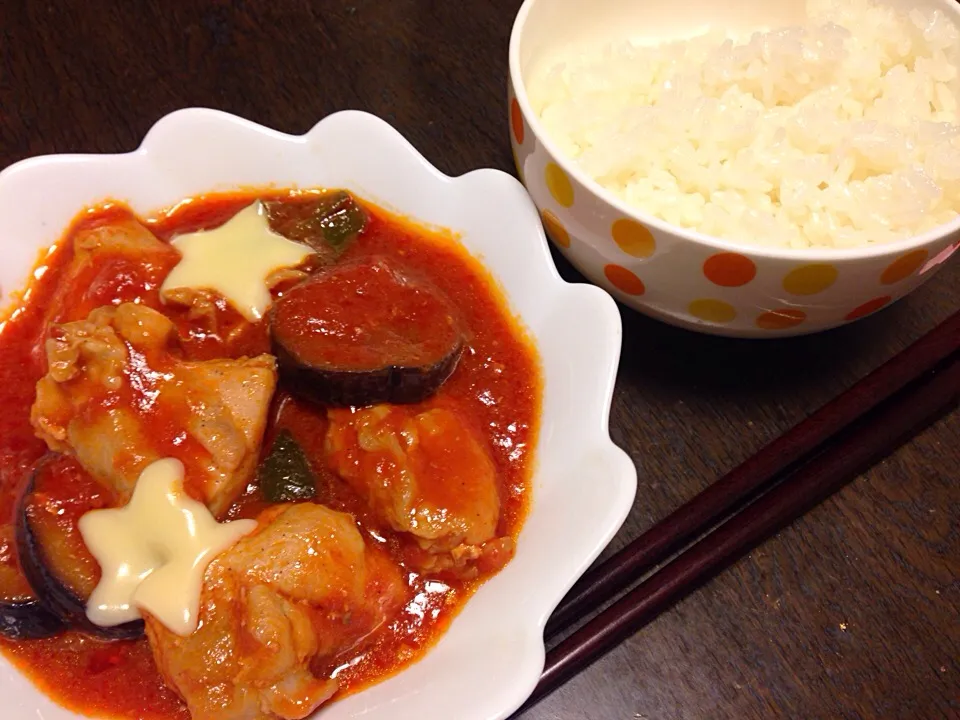 チキンと茄子のトマト煮|Yuukingさん