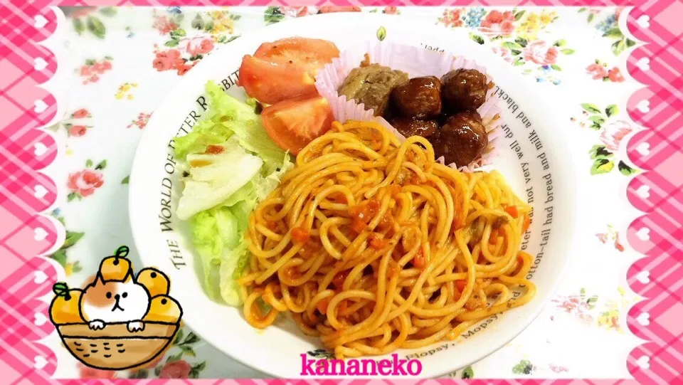 今夜の夕食！ 時間の都合で簡単メニューになっちゃいました(´･_･`)   (2014.11.01,19:24)|かなさん