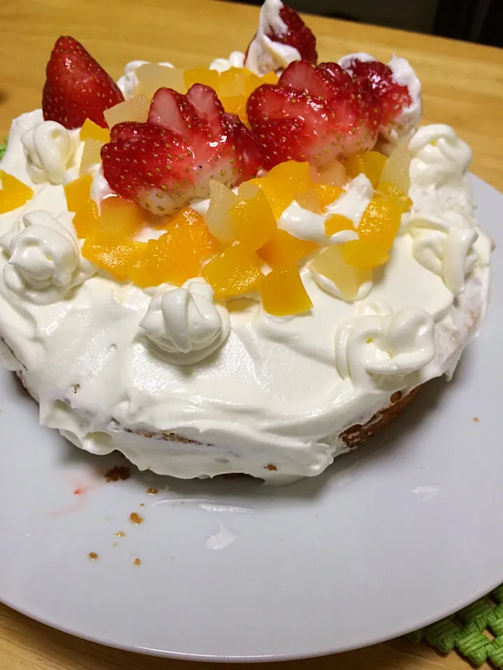 Snapdishの料理写真:ショートケーキ|つばさん