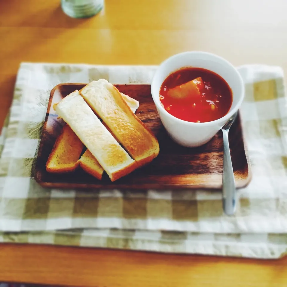 チキンカチャトラで、つけパン朝ごはん。|amiさん