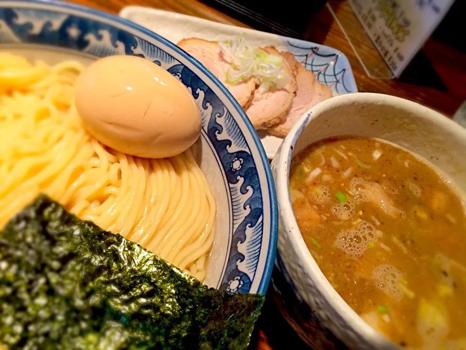 Snapdishの料理写真:醤油つけめん@あなや(初台)|かっちっさん