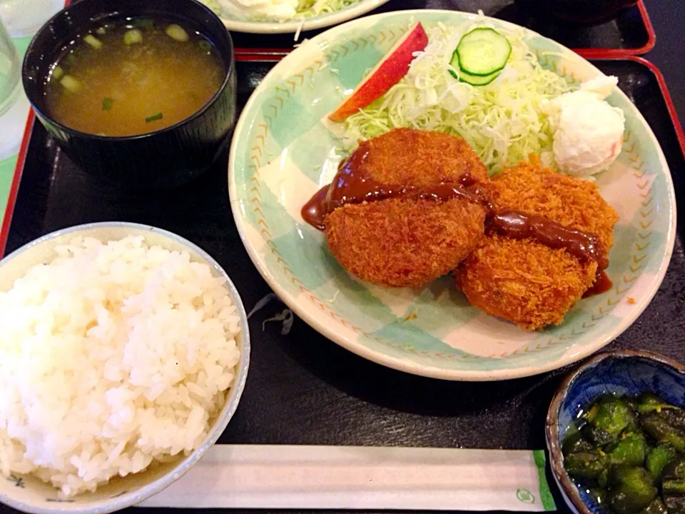 メンチ＆コロッケ定食|ミキさん