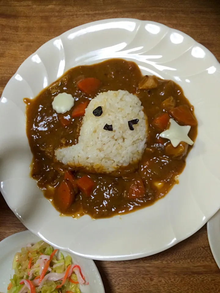 Snapdishの料理写真:二女作ハロウィンカレー3|mayさん