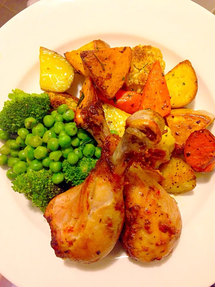 Roasted Jerk Chicken + Vegetables|Chrisy Hillさん