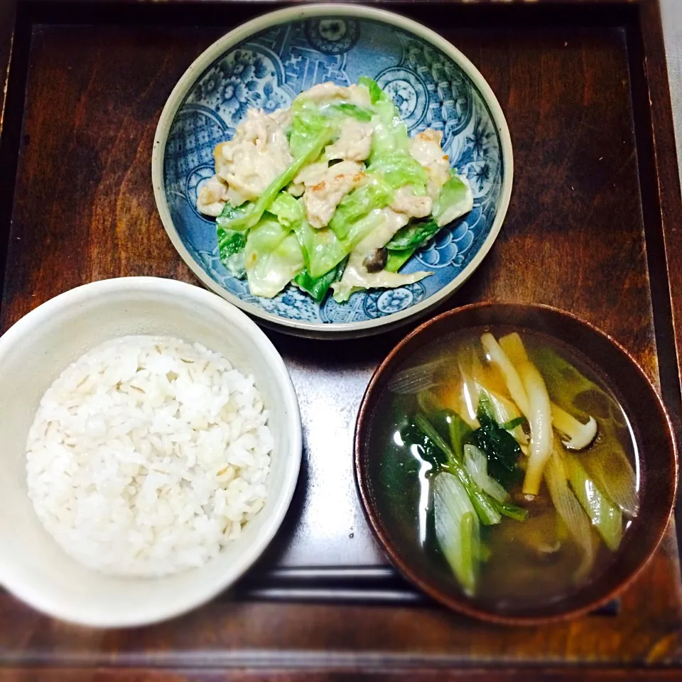 【ウチごはん】質素な晩ご飯|renさん