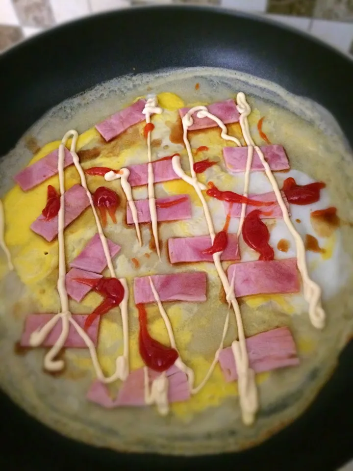 Snapdishの料理写真:Crepe' egg&ham|jeabさん