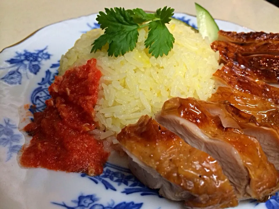 Hainanese Chicken Rice (Roasted Version)|Jessieさん