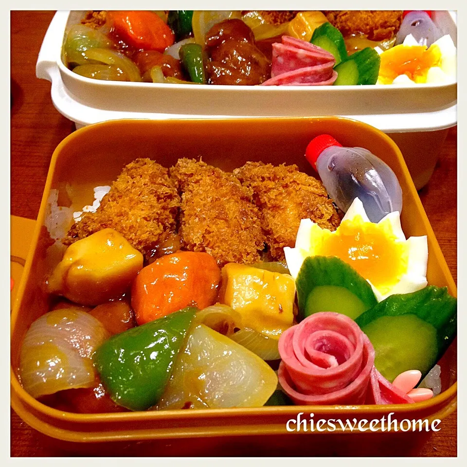 酢豚とエビフライ弁当|chieko ♪さん