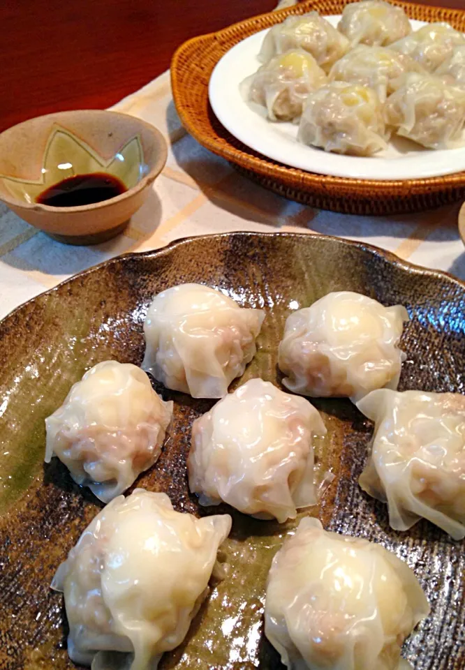 Rick Chan's old style shao mai; quail egg and chestnuts|hannahさん